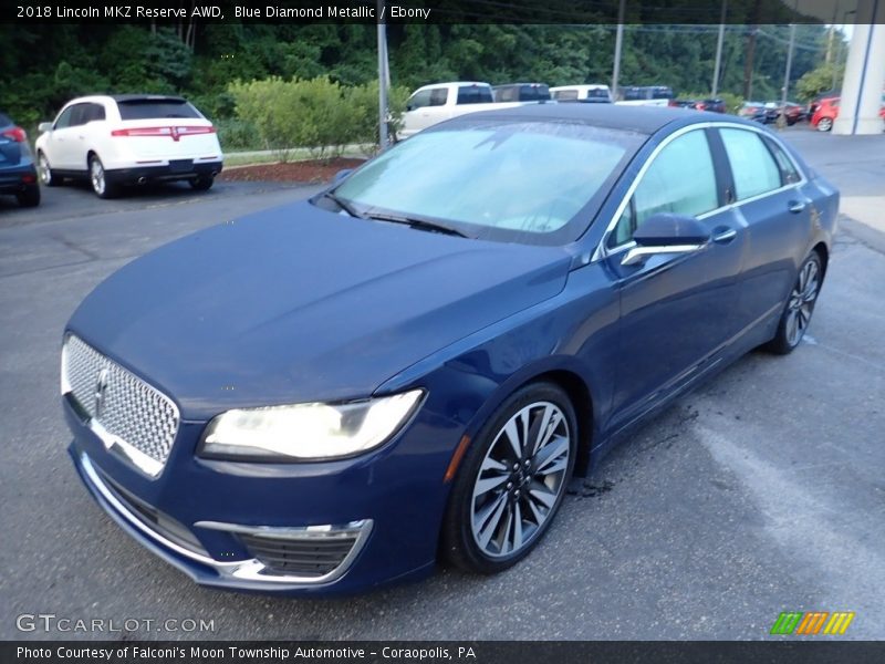 Blue Diamond Metallic / Ebony 2018 Lincoln MKZ Reserve AWD