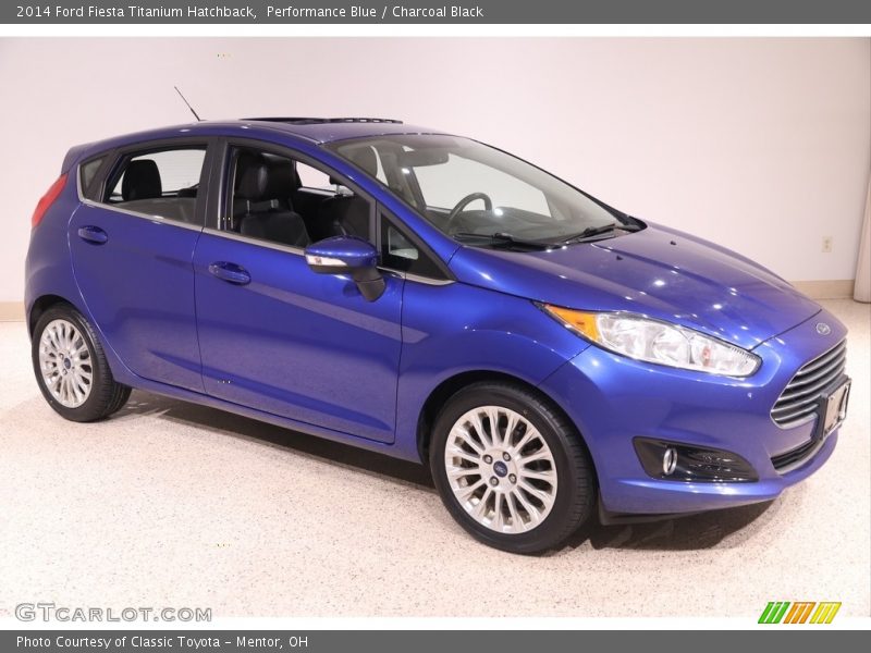 Performance Blue / Charcoal Black 2014 Ford Fiesta Titanium Hatchback