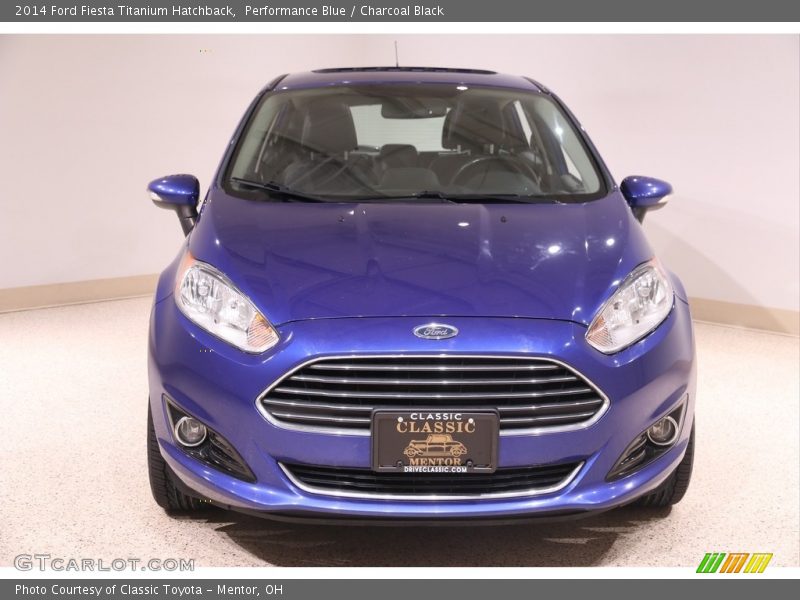 Performance Blue / Charcoal Black 2014 Ford Fiesta Titanium Hatchback