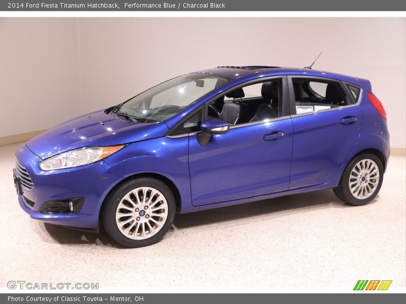 Performance Blue / Charcoal Black 2014 Ford Fiesta Titanium Hatchback