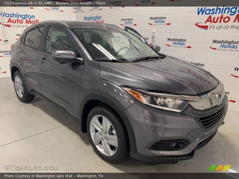 Modern Steel Metallic / Black 2020 Honda HR-V EX AWD