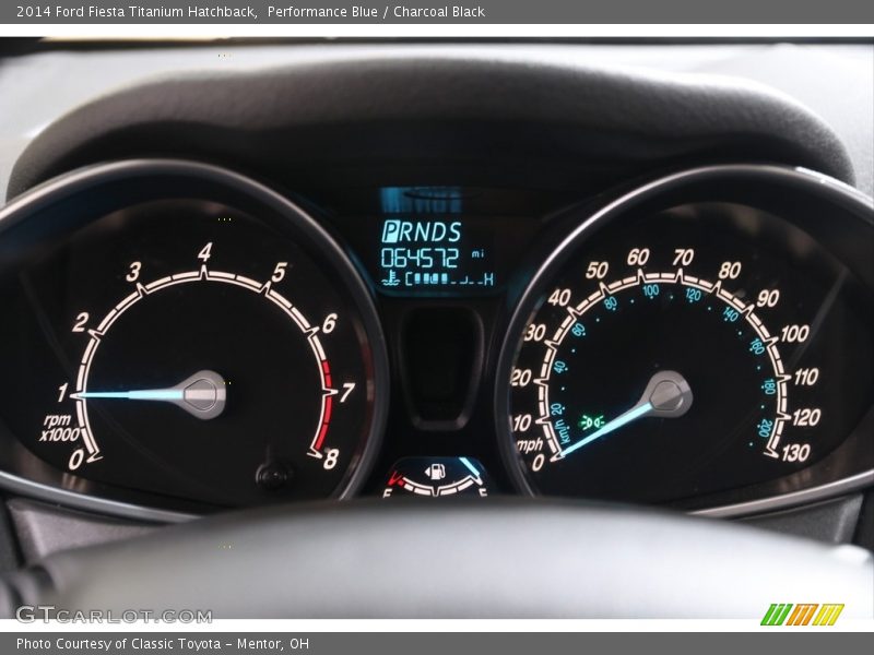 Performance Blue / Charcoal Black 2014 Ford Fiesta Titanium Hatchback