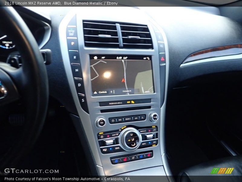 Blue Diamond Metallic / Ebony 2018 Lincoln MKZ Reserve AWD