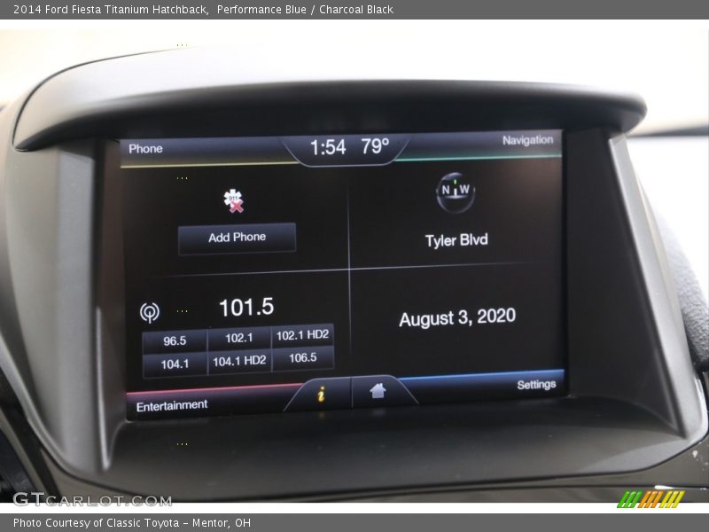 Performance Blue / Charcoal Black 2014 Ford Fiesta Titanium Hatchback