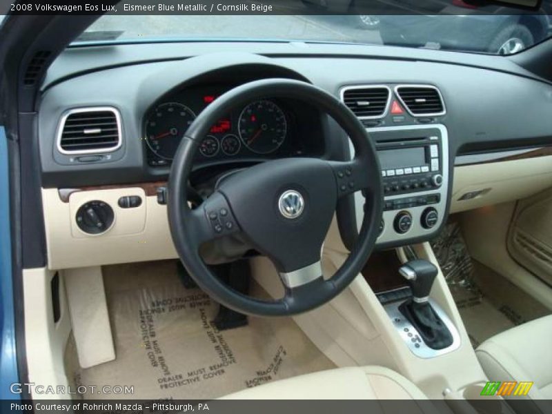 Eismeer Blue Metallic / Cornsilk Beige 2008 Volkswagen Eos Lux