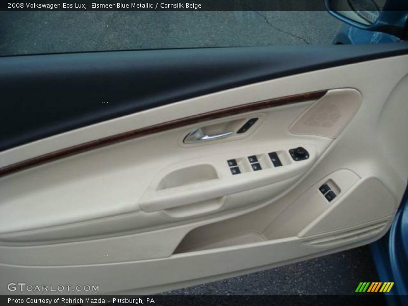 Eismeer Blue Metallic / Cornsilk Beige 2008 Volkswagen Eos Lux