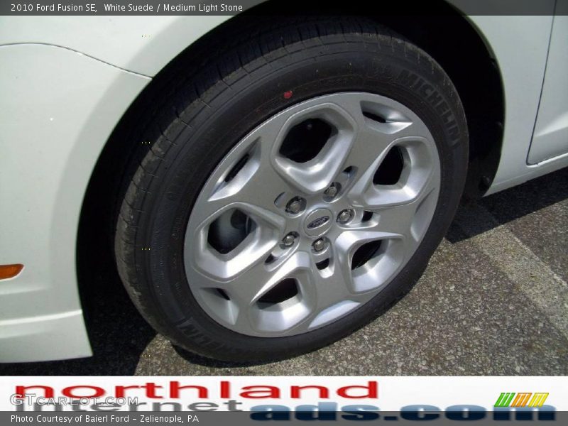 White Suede / Medium Light Stone 2010 Ford Fusion SE