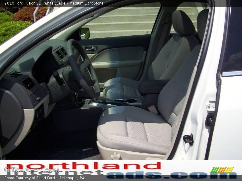White Suede / Medium Light Stone 2010 Ford Fusion SE