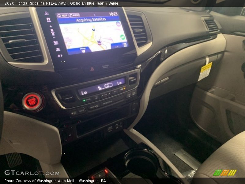 Obsidian Blue Pearl / Beige 2020 Honda Ridgeline RTL-E AWD