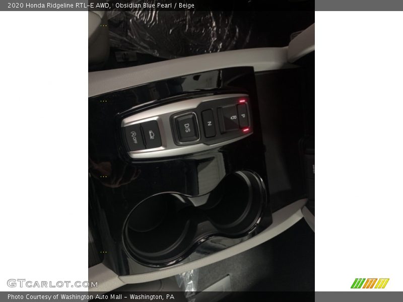 Obsidian Blue Pearl / Beige 2020 Honda Ridgeline RTL-E AWD