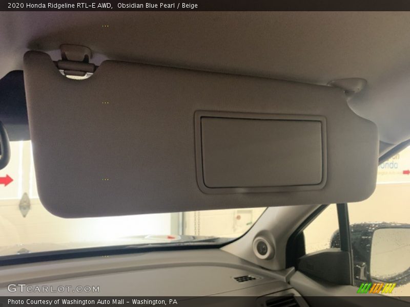 Obsidian Blue Pearl / Beige 2020 Honda Ridgeline RTL-E AWD