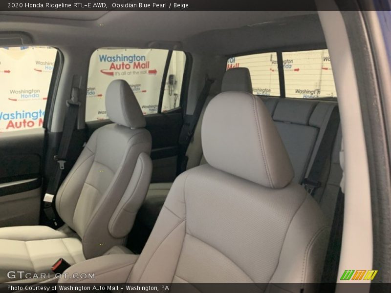 Obsidian Blue Pearl / Beige 2020 Honda Ridgeline RTL-E AWD