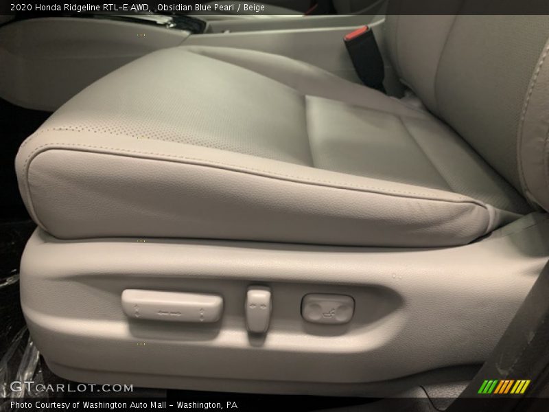 Obsidian Blue Pearl / Beige 2020 Honda Ridgeline RTL-E AWD