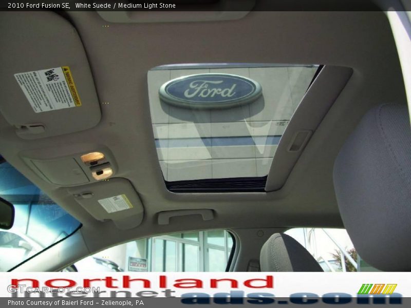 White Suede / Medium Light Stone 2010 Ford Fusion SE