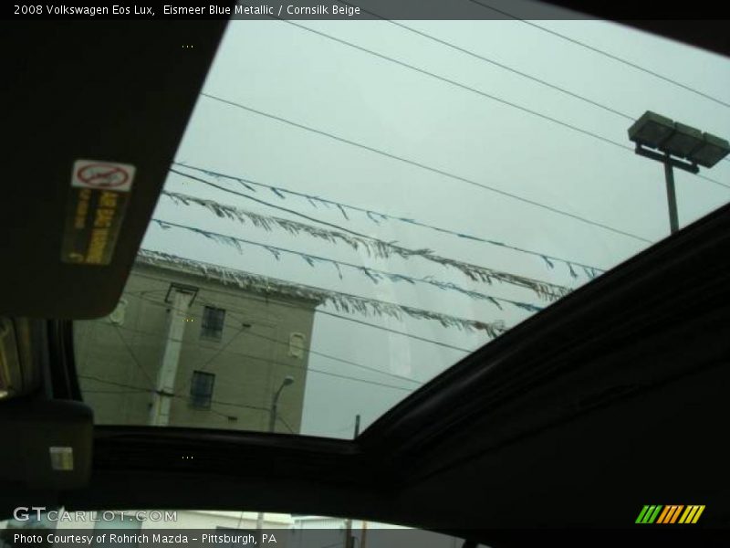 Eismeer Blue Metallic / Cornsilk Beige 2008 Volkswagen Eos Lux