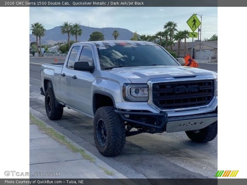 Quicksilver Metallic / Dark Ash/Jet Black 2016 GMC Sierra 1500 Double Cab