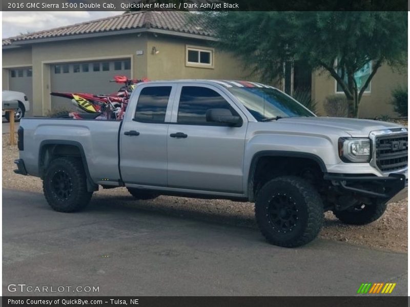 Quicksilver Metallic / Dark Ash/Jet Black 2016 GMC Sierra 1500 Double Cab