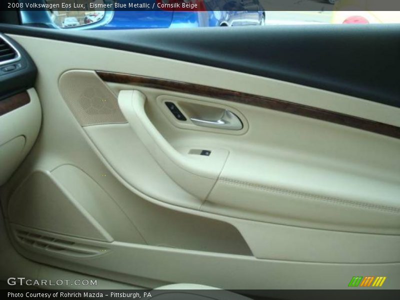 Eismeer Blue Metallic / Cornsilk Beige 2008 Volkswagen Eos Lux