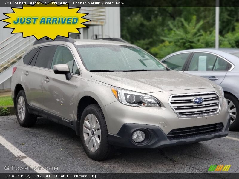 Tungsten Metallic / Warm Ivory 2017 Subaru Outback 2.5i Premium