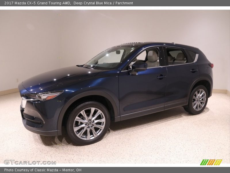 Deep Crystal Blue Mica / Parchment 2017 Mazda CX-5 Grand Touring AWD
