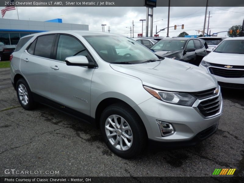 Silver Ice Metallic / Jet Black 2020 Chevrolet Equinox LT AWD