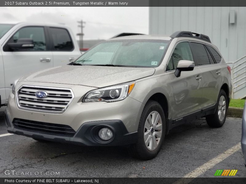 Tungsten Metallic / Warm Ivory 2017 Subaru Outback 2.5i Premium