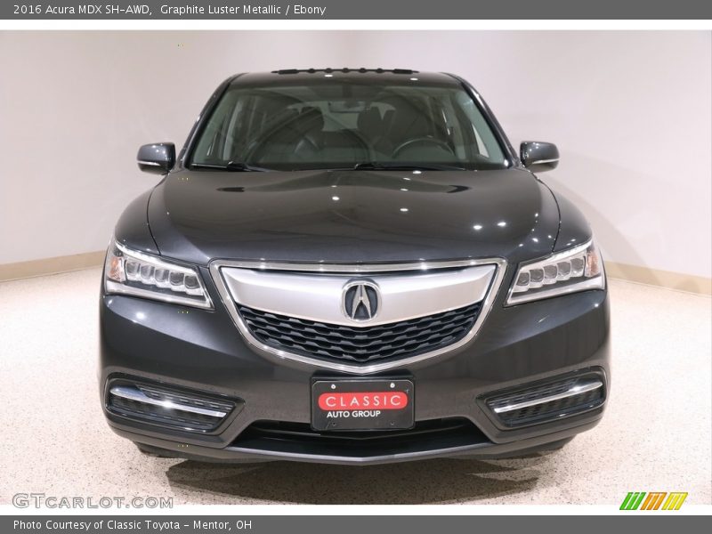 Graphite Luster Metallic / Ebony 2016 Acura MDX SH-AWD