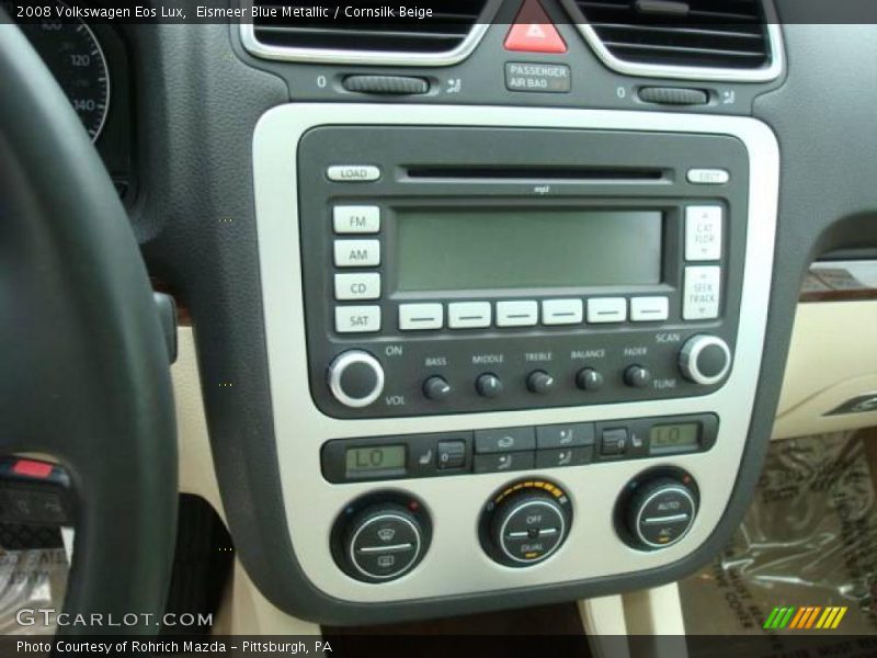 Eismeer Blue Metallic / Cornsilk Beige 2008 Volkswagen Eos Lux