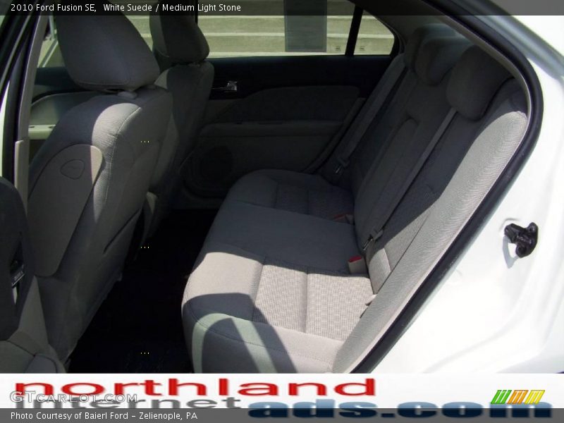 White Suede / Medium Light Stone 2010 Ford Fusion SE
