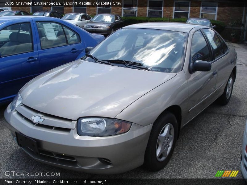 Sandrift Metallic / Graphite Gray 2005 Chevrolet Cavalier Sedan