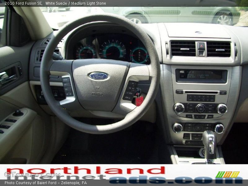 White Suede / Medium Light Stone 2010 Ford Fusion SE