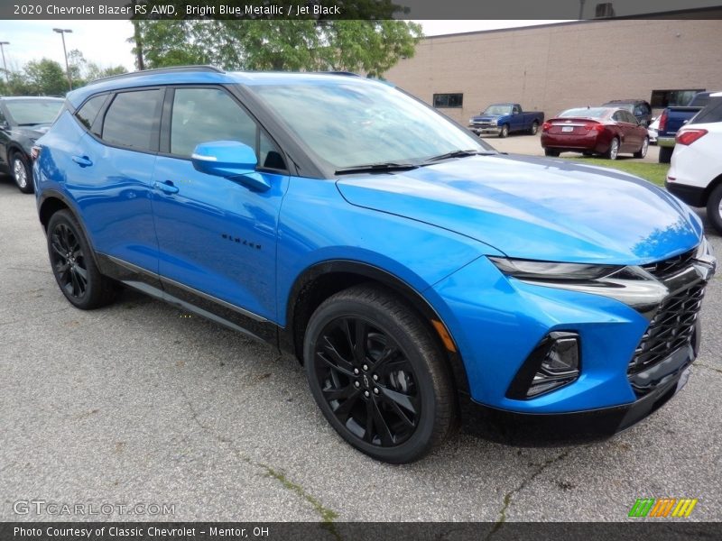 Bright Blue Metallic / Jet Black 2020 Chevrolet Blazer RS AWD