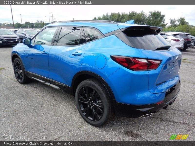 Bright Blue Metallic / Jet Black 2020 Chevrolet Blazer RS AWD
