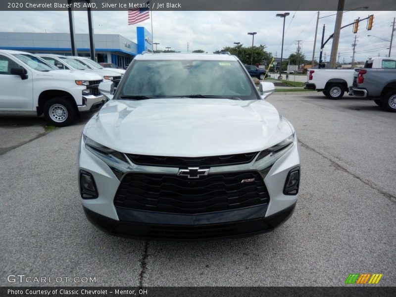 Silver Ice Metallic / Jet Black 2020 Chevrolet Blazer RS AWD