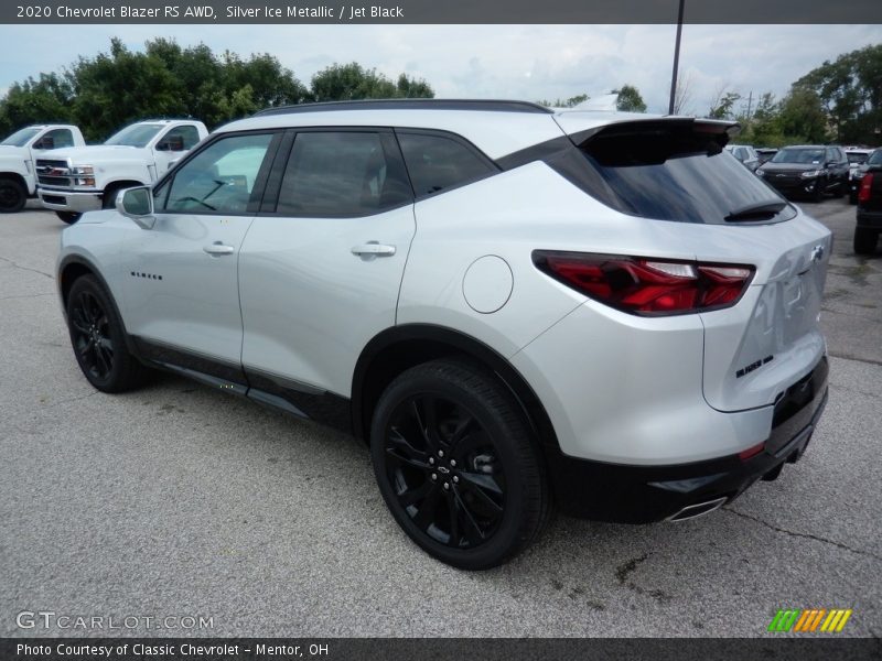 Silver Ice Metallic / Jet Black 2020 Chevrolet Blazer RS AWD