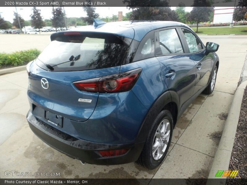 Eternal Blue Mica / Black 2020 Mazda CX-3 Sport AWD