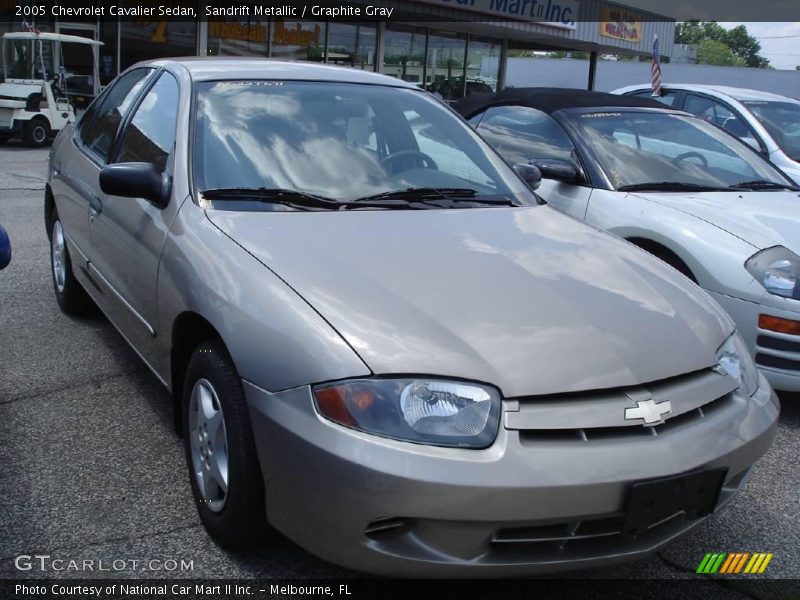 Sandrift Metallic / Graphite Gray 2005 Chevrolet Cavalier Sedan