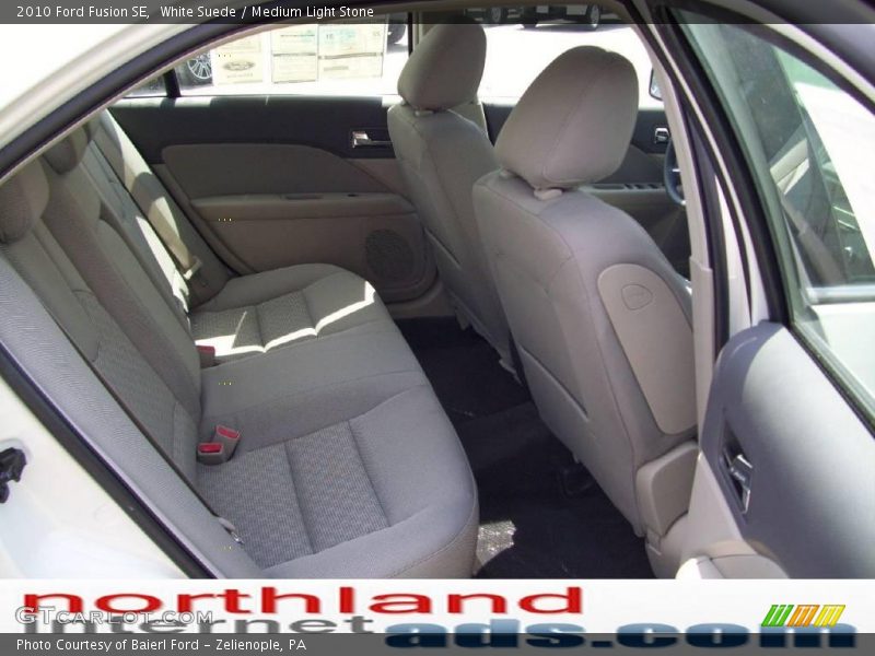 White Suede / Medium Light Stone 2010 Ford Fusion SE