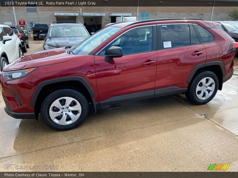 Ruby Flare Pearl / Light Gray 2020 Toyota RAV4 LE