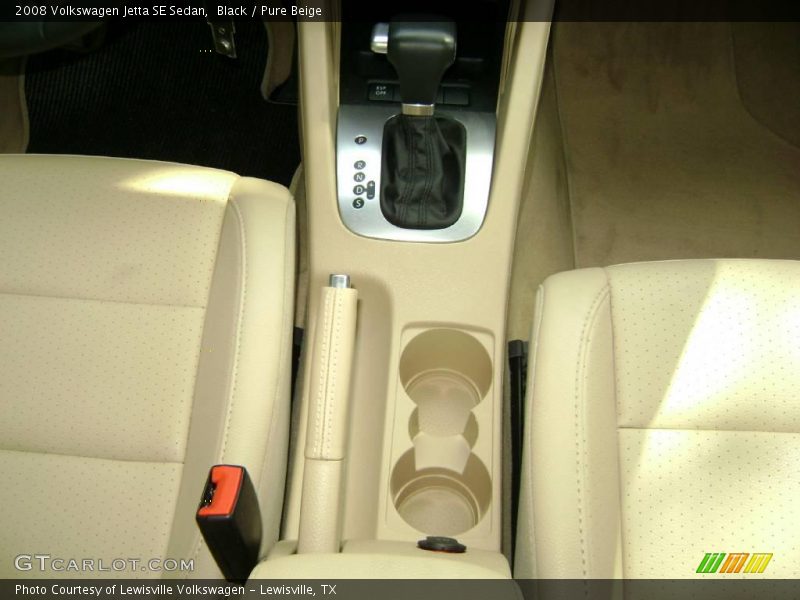 Black / Pure Beige 2008 Volkswagen Jetta SE Sedan