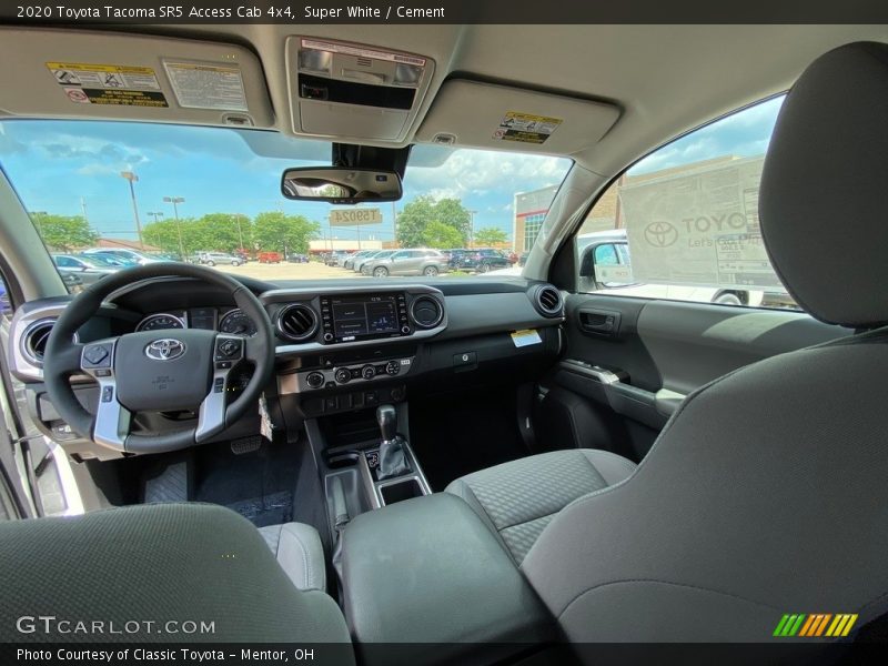 Super White / Cement 2020 Toyota Tacoma SR5 Access Cab 4x4