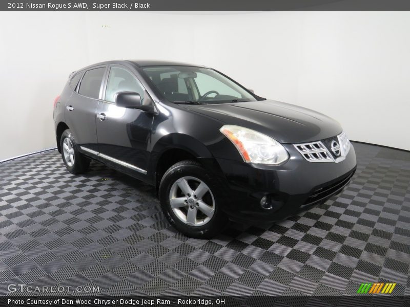 Super Black / Black 2012 Nissan Rogue S AWD