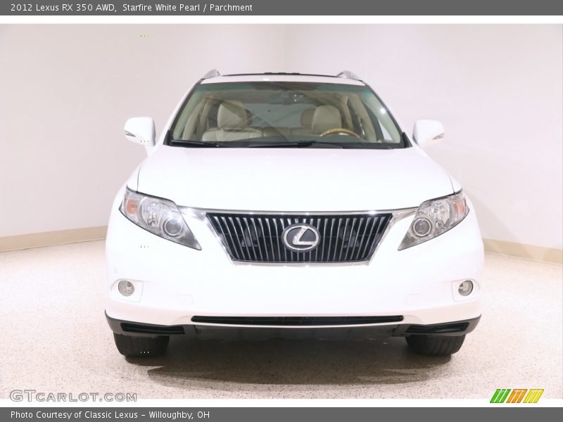 Starfire White Pearl / Parchment 2012 Lexus RX 350 AWD