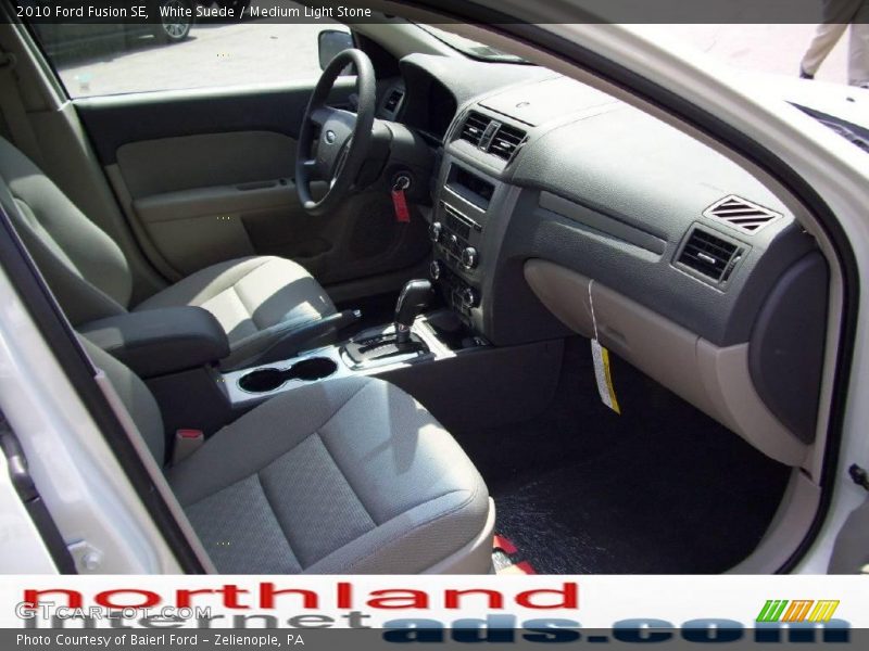 White Suede / Medium Light Stone 2010 Ford Fusion SE