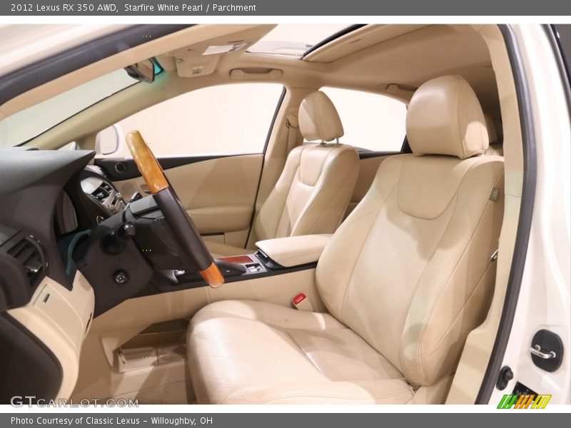Starfire White Pearl / Parchment 2012 Lexus RX 350 AWD