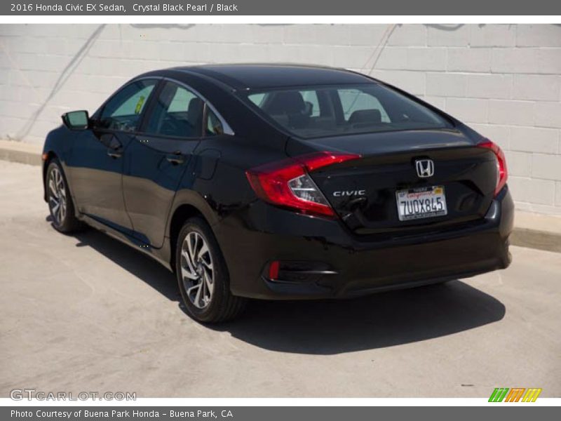 Crystal Black Pearl / Black 2016 Honda Civic EX Sedan