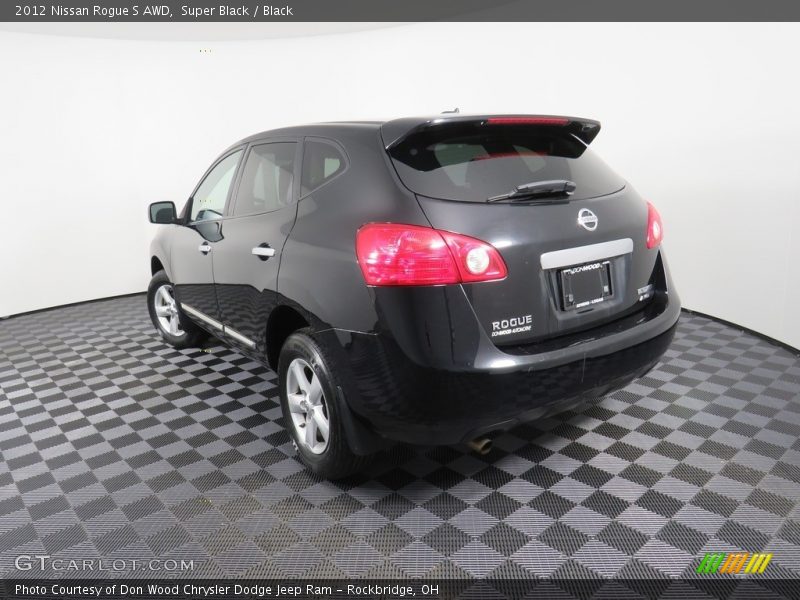 Super Black / Black 2012 Nissan Rogue S AWD