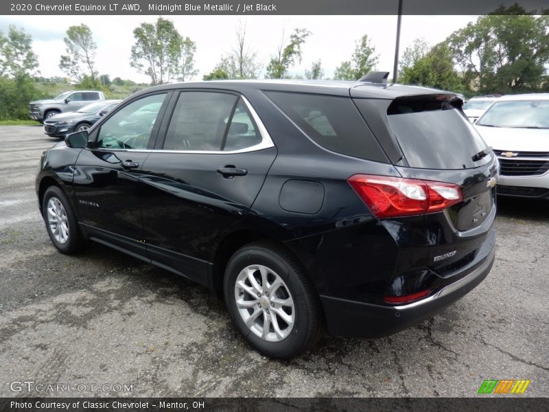 Midnight Blue Metallic / Jet Black 2020 Chevrolet Equinox LT AWD
