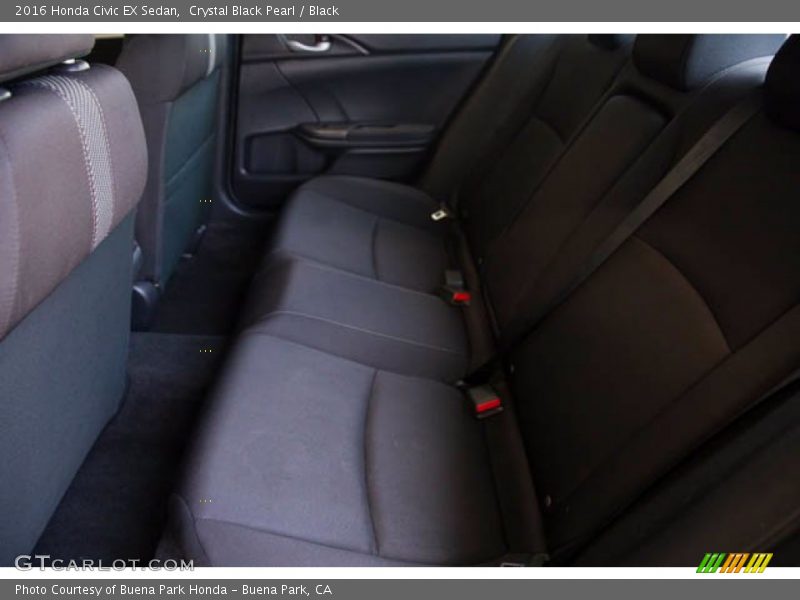 Crystal Black Pearl / Black 2016 Honda Civic EX Sedan