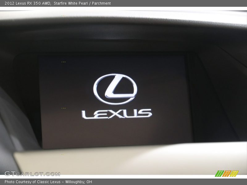 Starfire White Pearl / Parchment 2012 Lexus RX 350 AWD